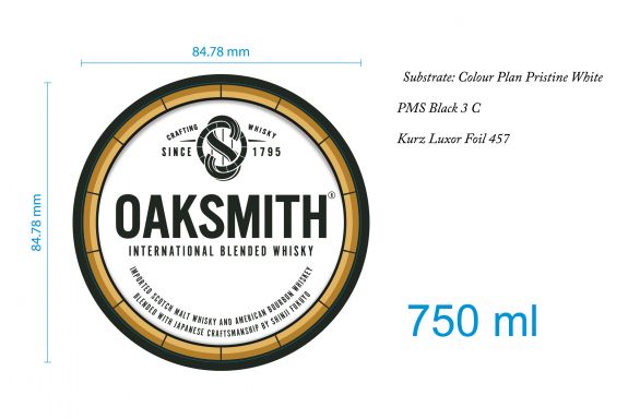 Logo for: Oaksmith® International Blended Whisky