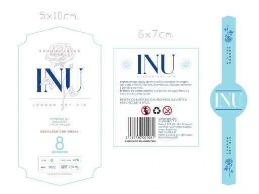 Logo for: Inu London Dry Gin Rosas
