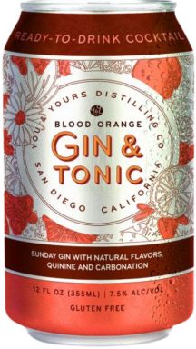 Logo for: London Dry Blood Orange Gin & Tonic