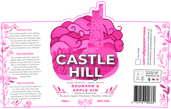 Logo for: Castle Hill Gin - Rhubarb & Apple Gin