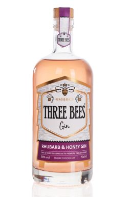 Logo for: Three Bees Rhubarb & Honey Gin