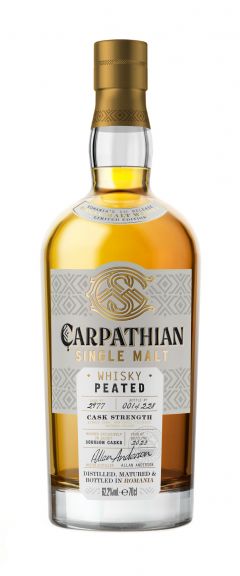 Photo for: Carpathian Single Malt Whisky Peated Cask Strength 