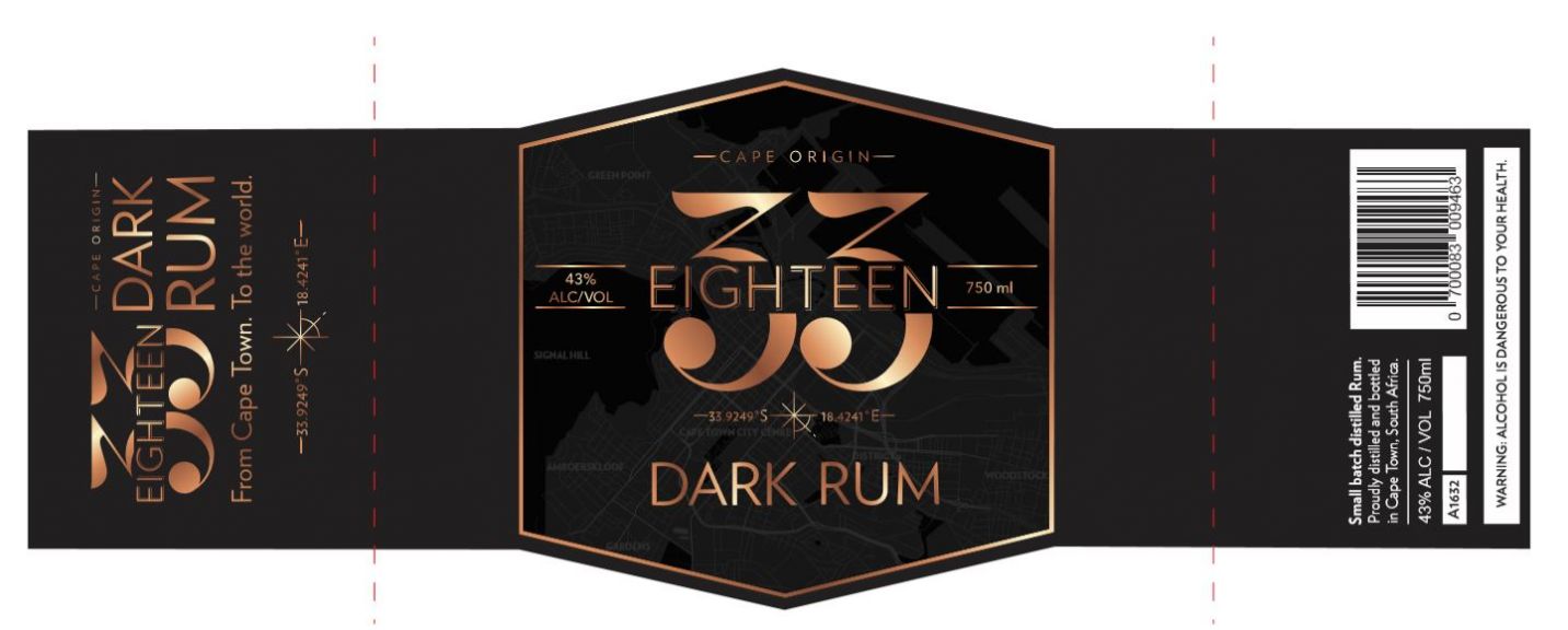 Photo for: 33 Eighteen Dark Rum 