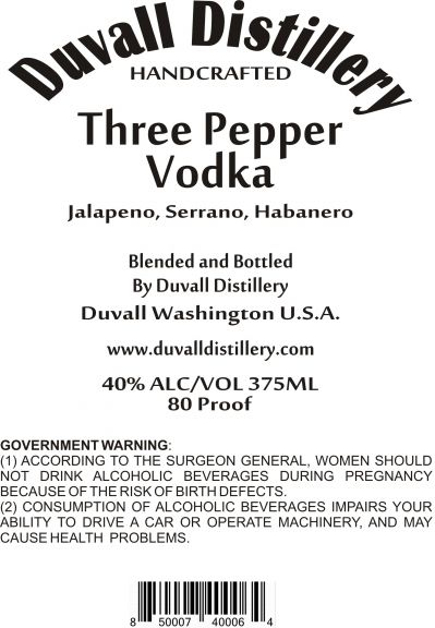 Photo for: Three Pepper Vodka
