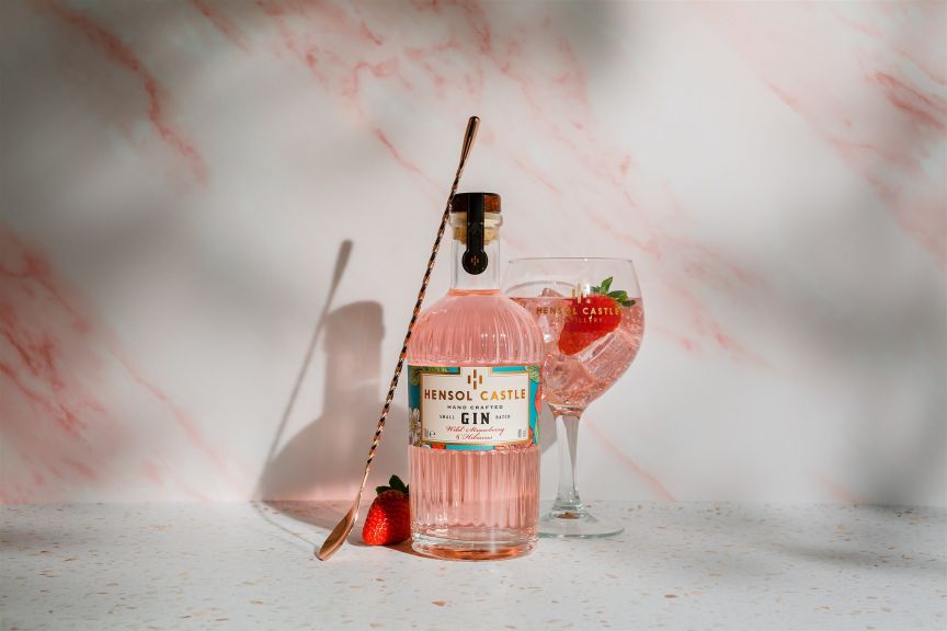 Photo for: Hensol Castle Wild Strawberry and Hibiscus Gin