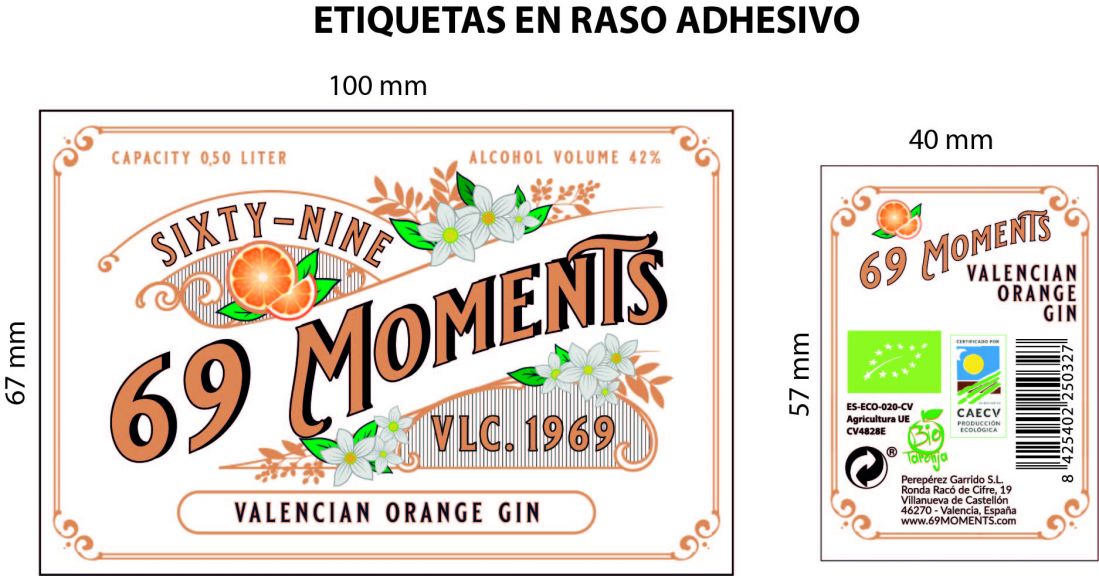 Photo for: 69 Moments Valencian Orange Gin