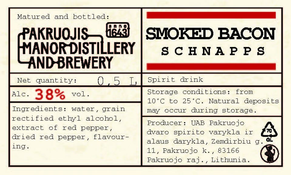 Photo for: Smoked Bacon Schnapps